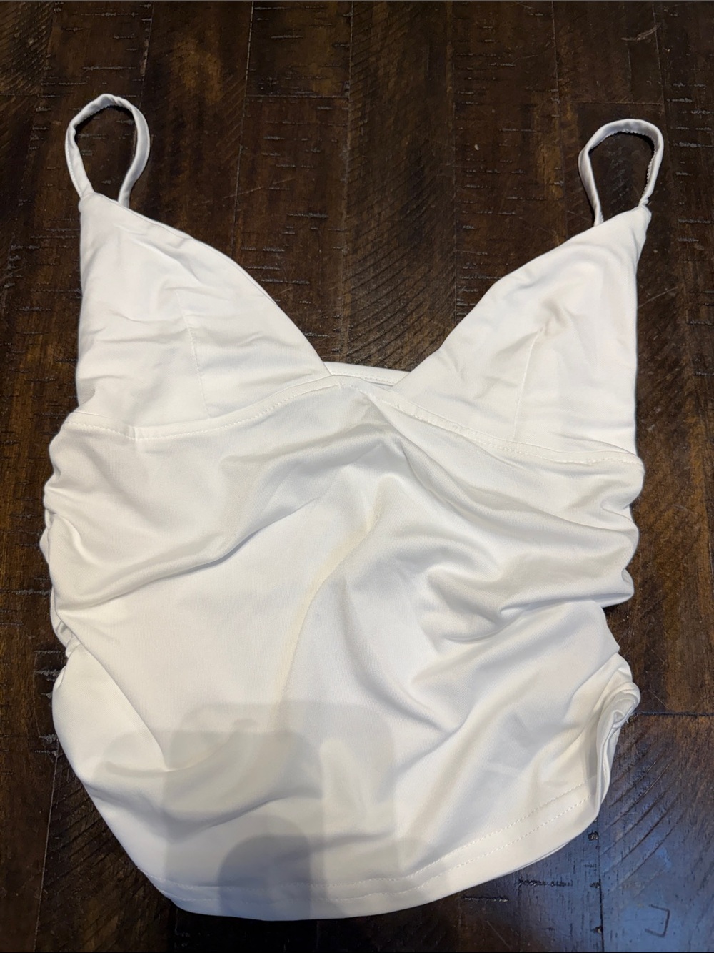 Classic White Solid Tank Crop Top